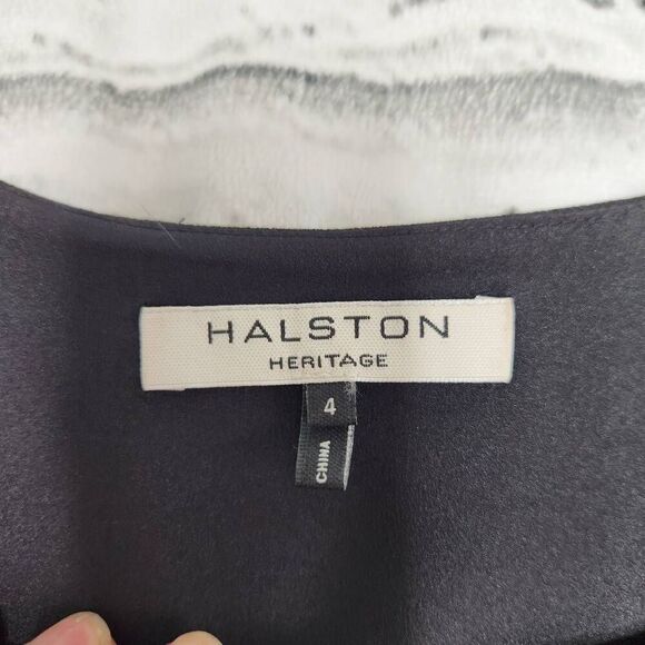 Halston Heritage Womens Black Cutout Maxi Dress Size 4 - Picture 11 of 14